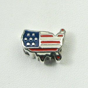 Pandora American Flag USA Country Enamel Charm